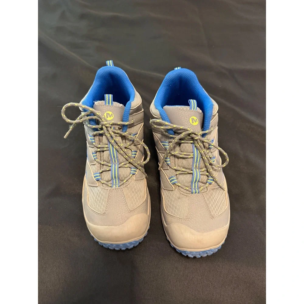 Merrell MK262305 Hiking Boots Grey Blue Trail Shoes Mens 7M Women 8.5 EU 38